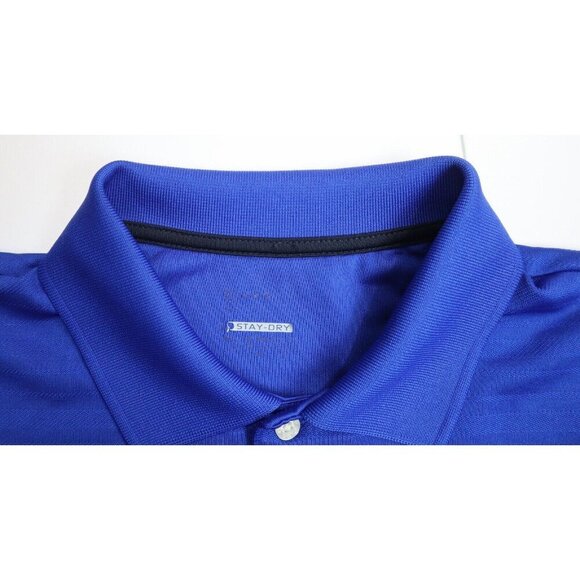 CHAPS GOLF - MEN'S BLUE SHORT SLEEVE POLO SHIRT - SIZE L - Picture 2 of 4